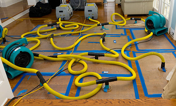 Professional Water Damage Restoration technician working in Fairhaven, MA
